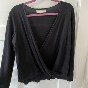 Waffle Knit Surplice Top